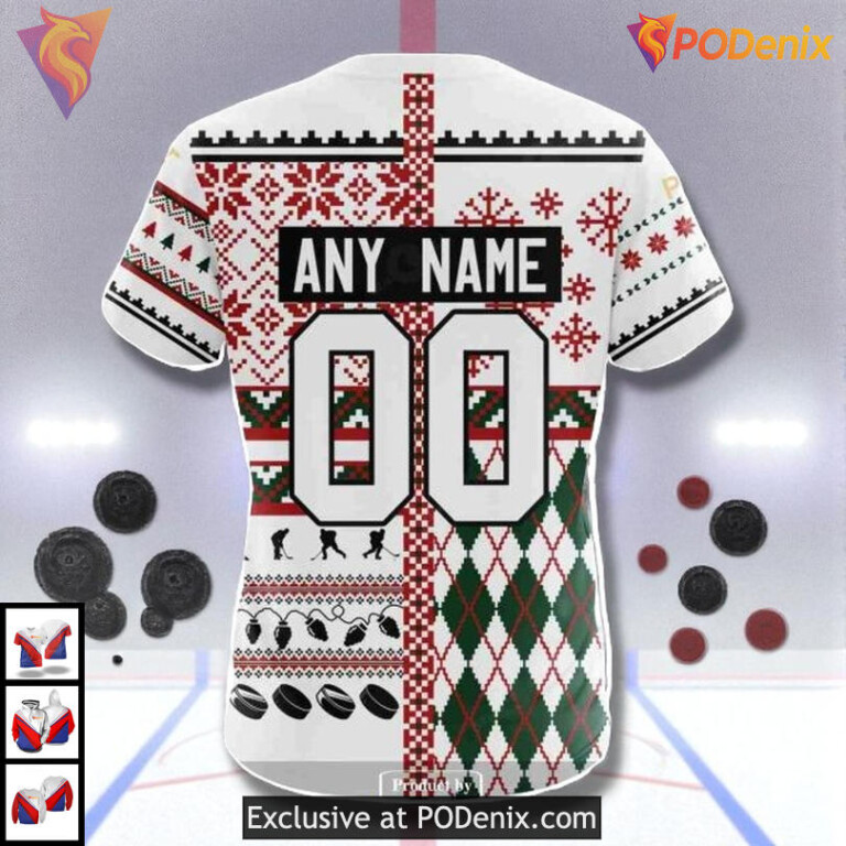 Unisex Christmas Edition NHL Minnesota Wild 3D Hoodie Sweatshirt - 4