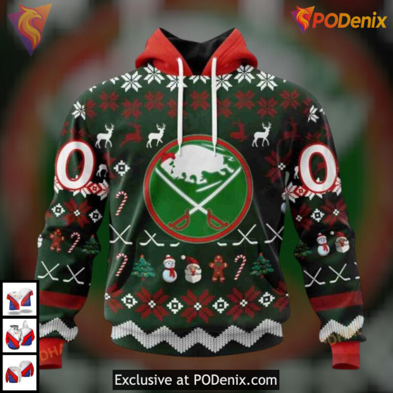 Unisex Christmas Gift Edition NHL Buffalo Sabres Kids Hoodie 3D