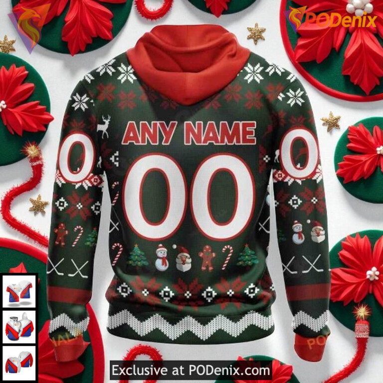 Unisex Christmas Toronto Maple Leafs Kids Hoodie, Custom NHL 3D Shirt Apparel - 1