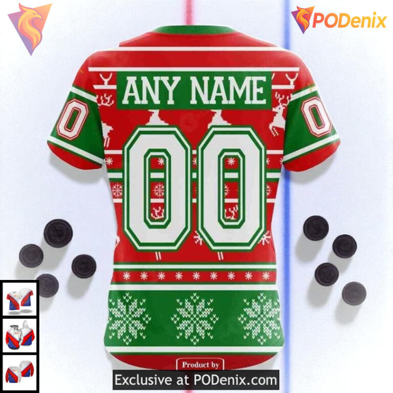 Unisex Holiday Sweatshirt NHL Minnesota Wild All Over Print Hoodie - 3