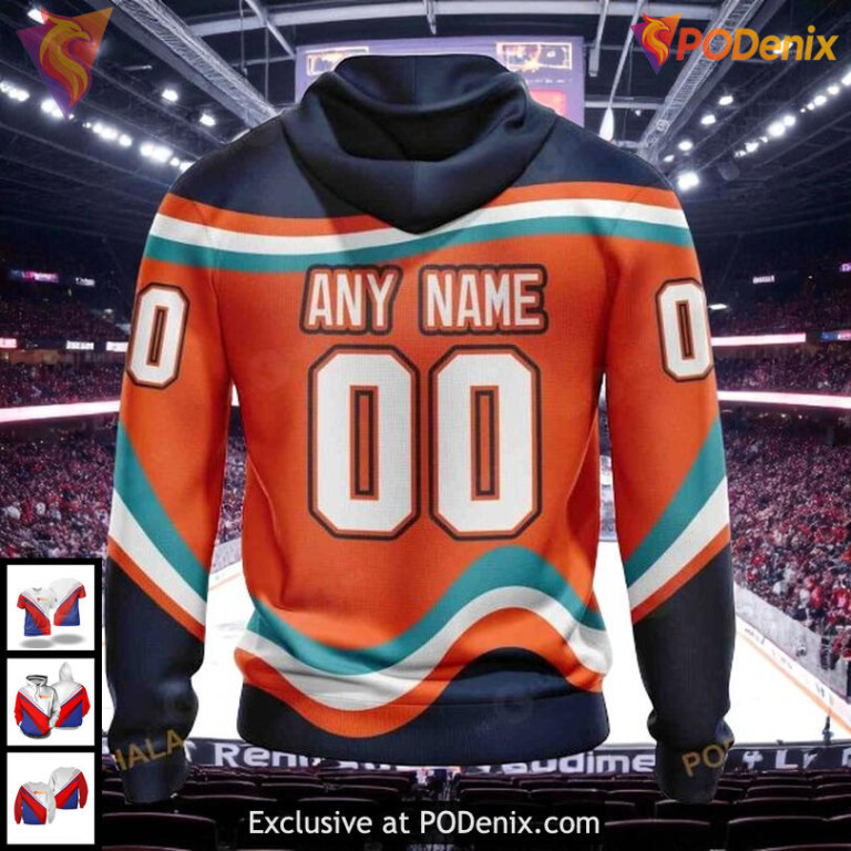 Unisex New York Islanders All Over Print Hoodie Retro Fisherman Concept - 1