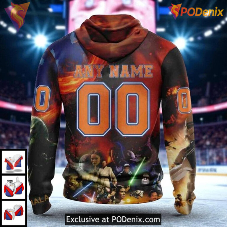 Unisex New York Islanders Hoodie, Custom Star Wars NHL 3D All Over Print - 1