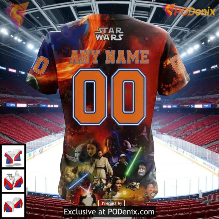 Unisex New York Islanders Hoodie, Custom Star Wars NHL 3D All Over Print - 3