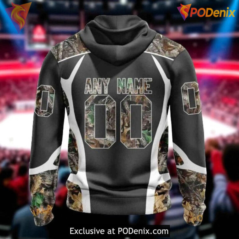 Unisex Philadelphia Flyers All Over Print Hoodie, Hunting Camo Graphic Style - 1