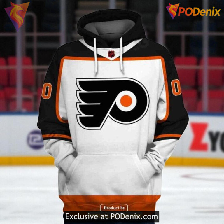 Unisex Philadelphia Flyers All Over Print Hoodie, Reverse Retro Custom Hoodie - 1