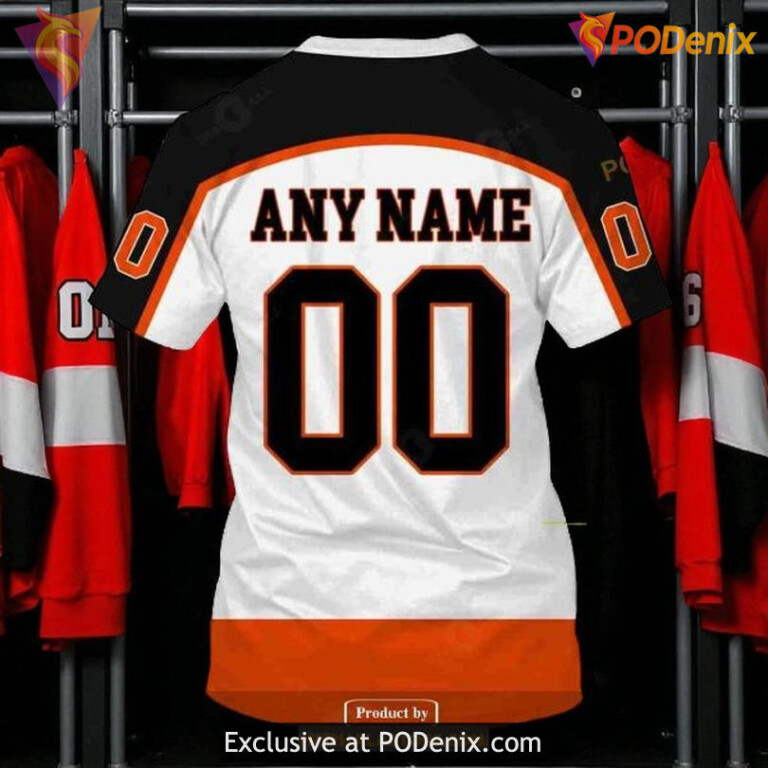 Unisex Philadelphia Flyers All Over Print Hoodie, Reverse Retro Custom Hoodie - 6