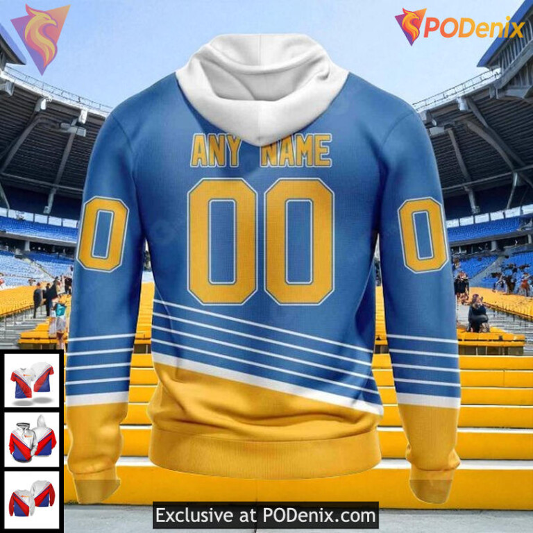 Unisex St Louis Blues Hoodie Retro Redesign NHL 3D Custom Fan Apparel - 1