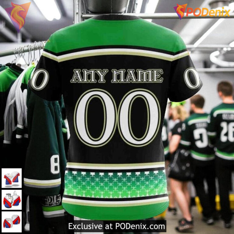 Unisex St Patrick’s Day Celebration NHL Edmonton Oilers 3D Hoodie Shirt - 3