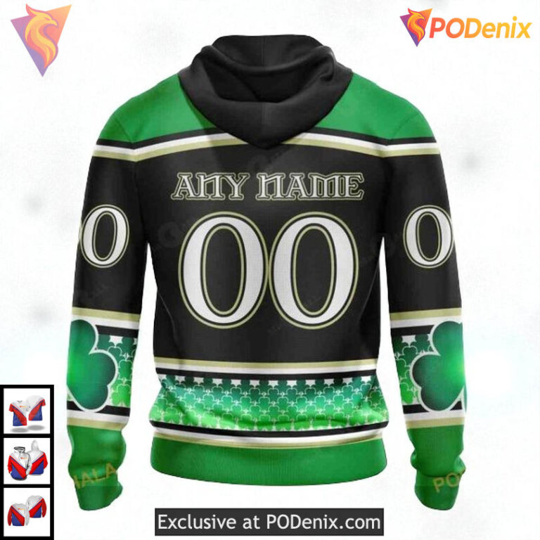 Unisex St Patricks Day Hockey NHL Edmonton Oilers Sweatshirt Hoodie 3D - 1