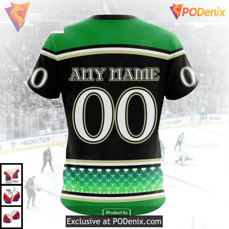 Unisex St Patricks Day Hockey NHL Edmonton Oilers Sweatshirt Hoodie 3D - 3