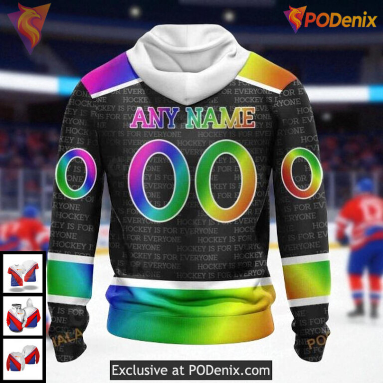 Unisex Vancouver Canucks All Over Print Hoodie NHL Pride Gradient Edition - 1