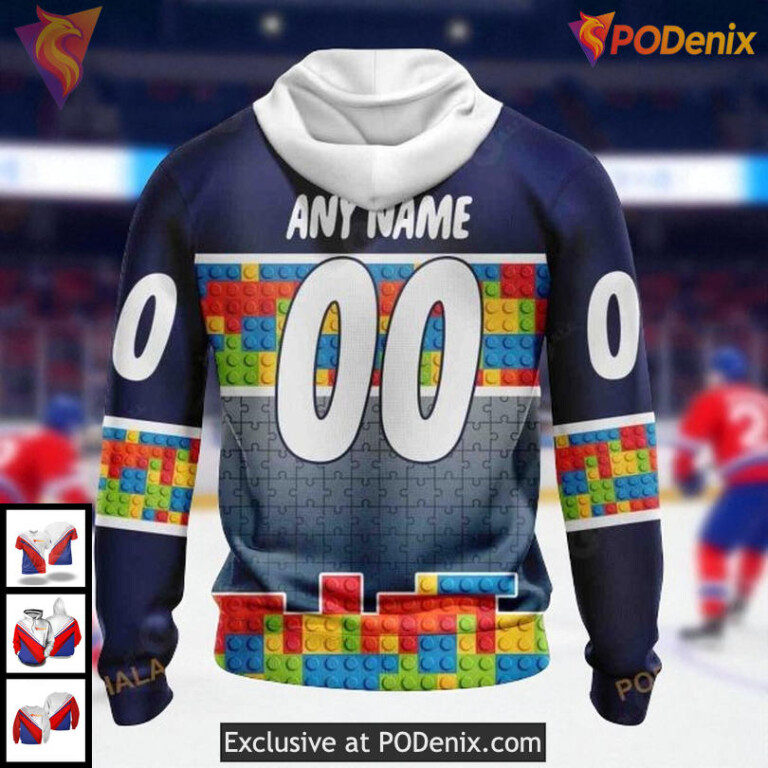 Unisex Vancouver Canucks All Over Print Hoodie, NHL Puzzle Gradient Design - 1
