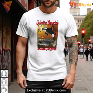 Unlimited Genocide On The 1St World shirt, political satire graphic design - 2