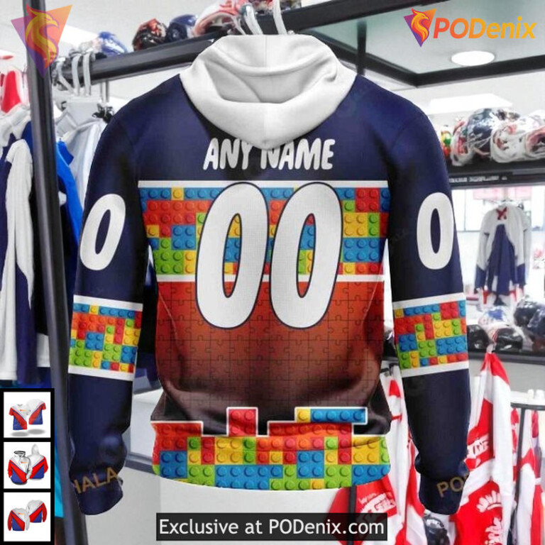 Puzzle Game Gradient Full Color NHL Edmonton Oilers Hoodie 3D Custom - 1