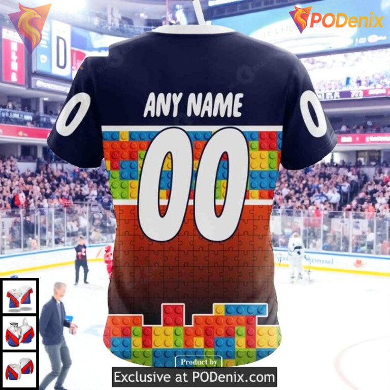 Puzzle Game Gradient Full Color NHL Edmonton Oilers Hoodie 3D Custom - 3
