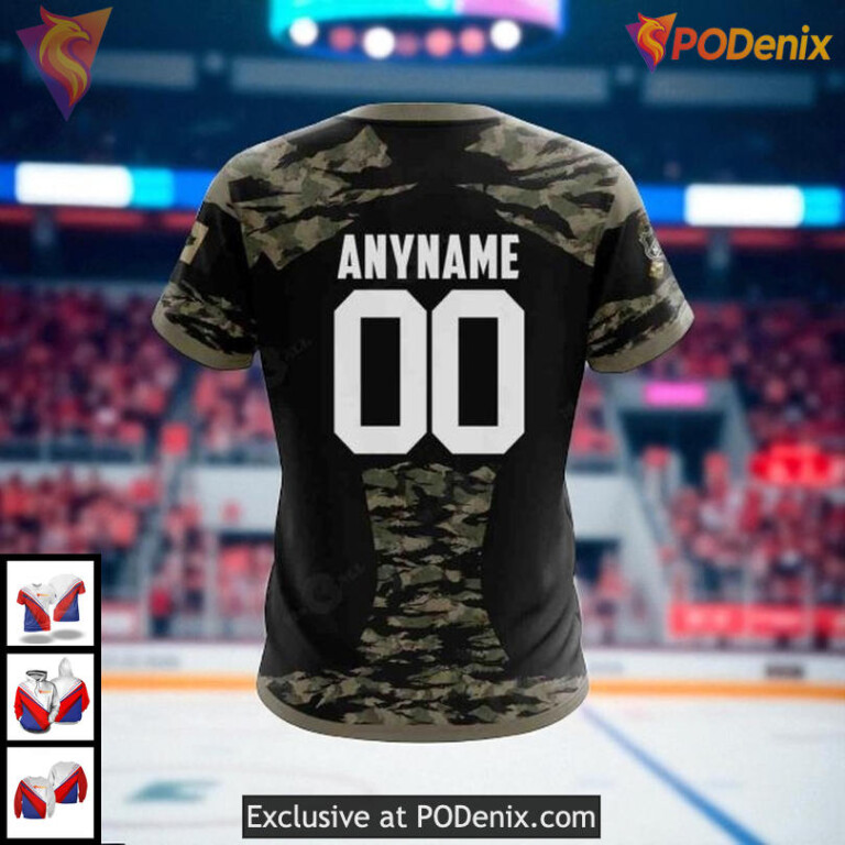 Vancouver Canucks 3D Hoodie, Custom NHL Camouflage Military Fan Edition - 3