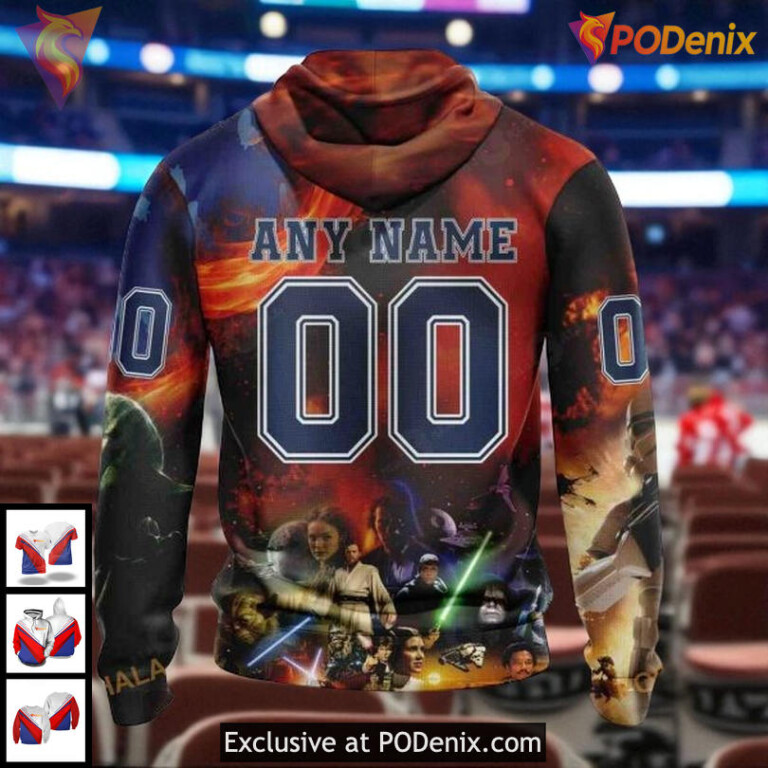 Vancouver Canucks All Over Print Hoodie Star Wars Crossover NHL Design 3D - 1