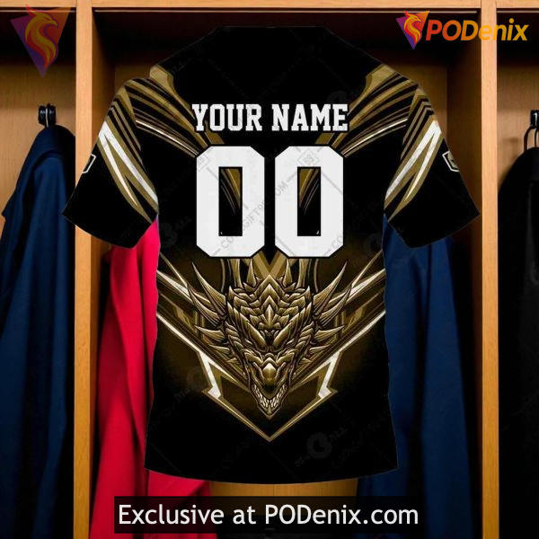 Vegas Golden Knights Dragon Hoodie 3D, Custom NHL Fan Edition Apparel Vegas Golden Knights Dragon Hoodie 3D, Custom NHL Fan Edition Apparel