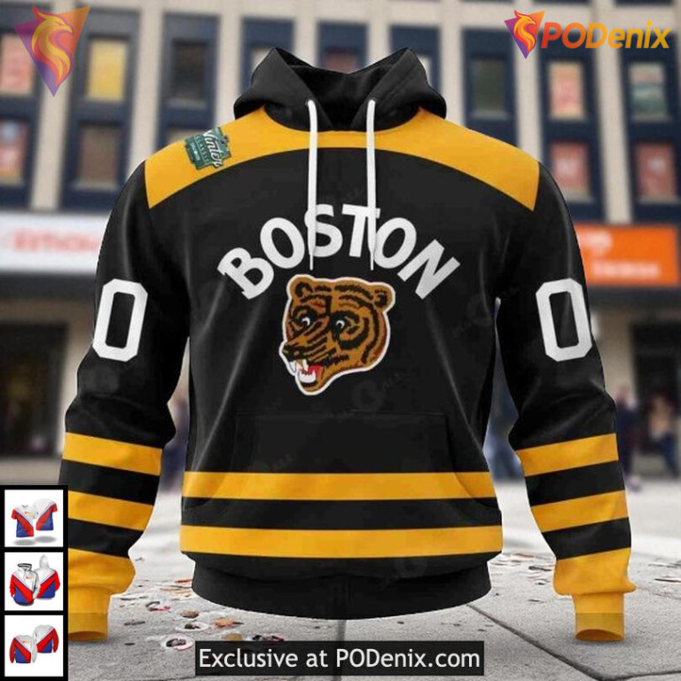 Winter Classic Custom NHL Boston Bruins Hoodie 3D Heritage Style Design