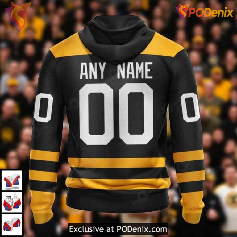 Winter Classic Custom NHL Boston Bruins Hoodie 3D Heritage Style Design - 2