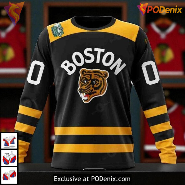 Winter Classic Custom NHL Boston Bruins Hoodie 3D Heritage Style Design - 3