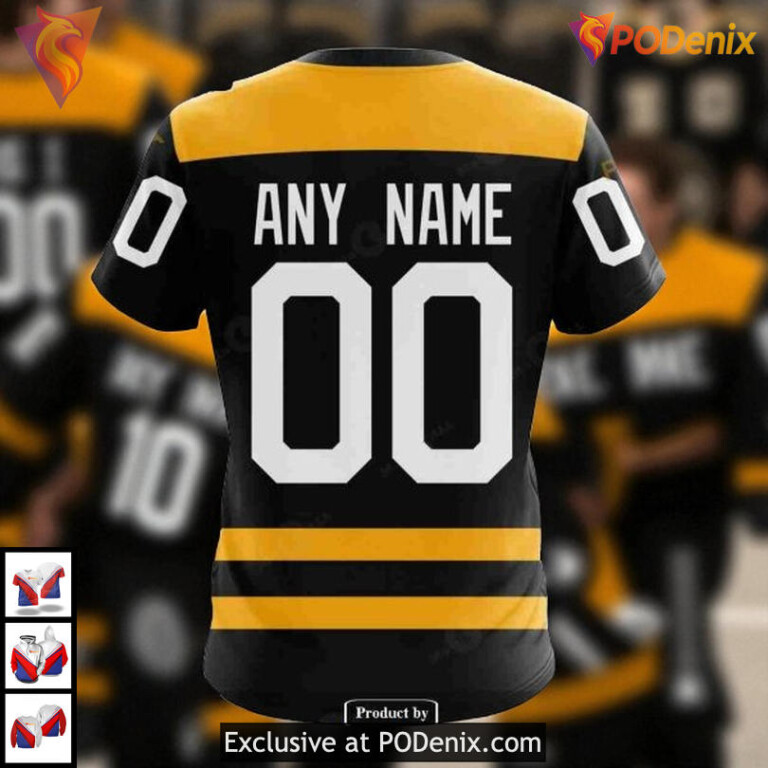 Winter Classic Custom NHL Boston Bruins Hoodie 3D Heritage Style Design - 6