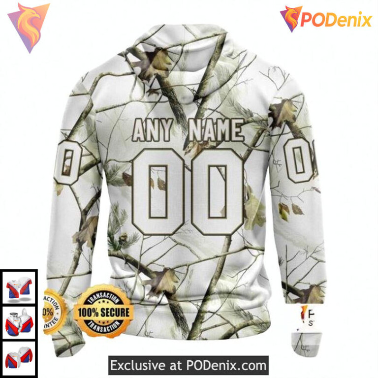 Winter Hunting Camo Style Personalized New York Rangers Graphic Hoodie 3D - 1