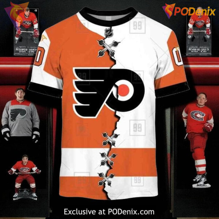 Womens Flyers Personalized Hoodie, Mix Jersey 2025 NHL Custom Pullover - 1