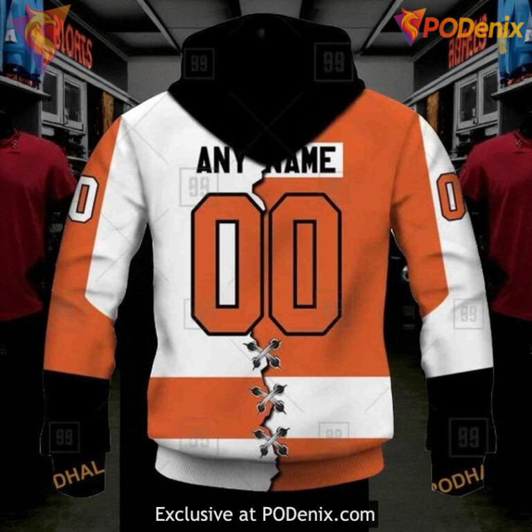 Womens Flyers Personalized Hoodie, Mix Jersey 2025 NHL Custom Pullover - 2
