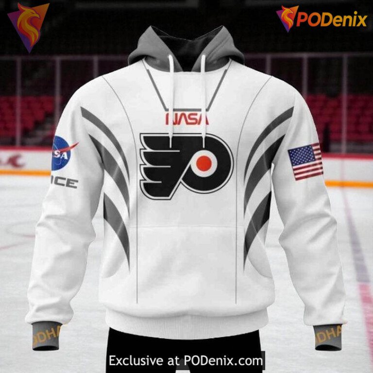 Womens Flyers Personalized Hoodie Space Force NASA NHL 3D Custom Shirt