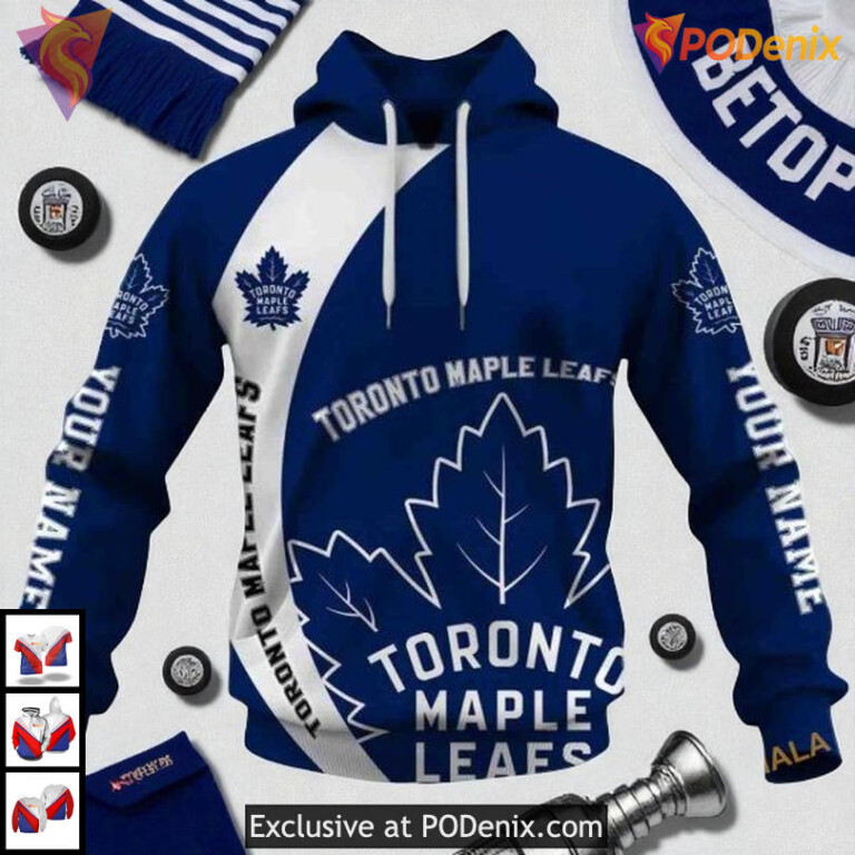 You Laugh I Cry Toronto Maple Leafs Custom Name Hoodie, Custom NHL 3D Apparel