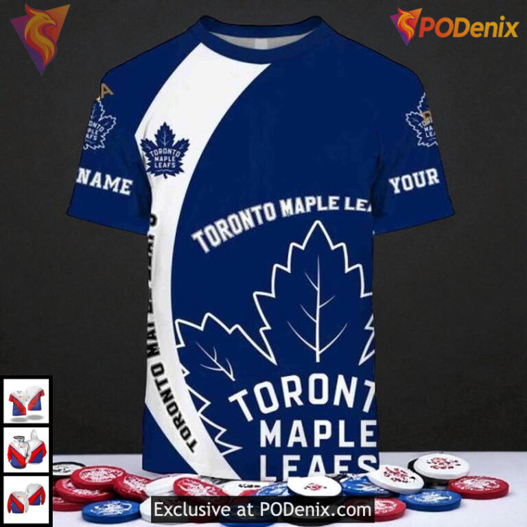 You Laugh I Cry Toronto Maple Leafs Custom Name Hoodie, Custom NHL 3D Apparel - 1