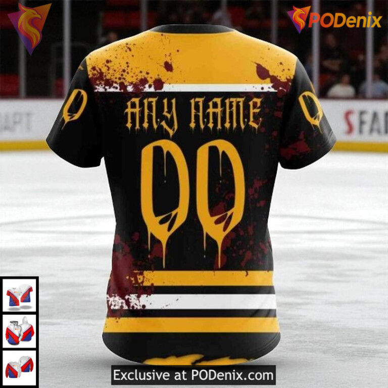 Your Ribs Halloween NHL Boston Bruins Hoodie 3D Specialized Design - 3