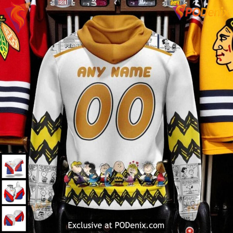 Youth Chicago Blackhawks Hoodie 3D Custom Peanuts Snoopy Limited Edition - 1