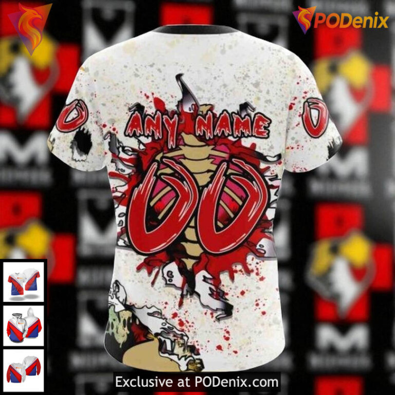 Youth Chicago Blackhawks Hoodie 3D Custom Zombie Halloween Limited Edition - 3