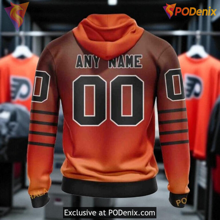 Youth Philadelphia Flyers Hoodie 3D Custom, Gradient Series NHL Concept - 1