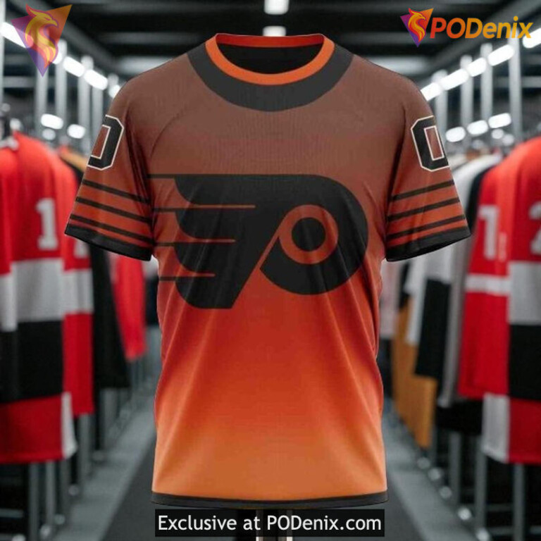 Youth Philadelphia Flyers Hoodie 3D Custom, Gradient Series NHL Concept - 2
