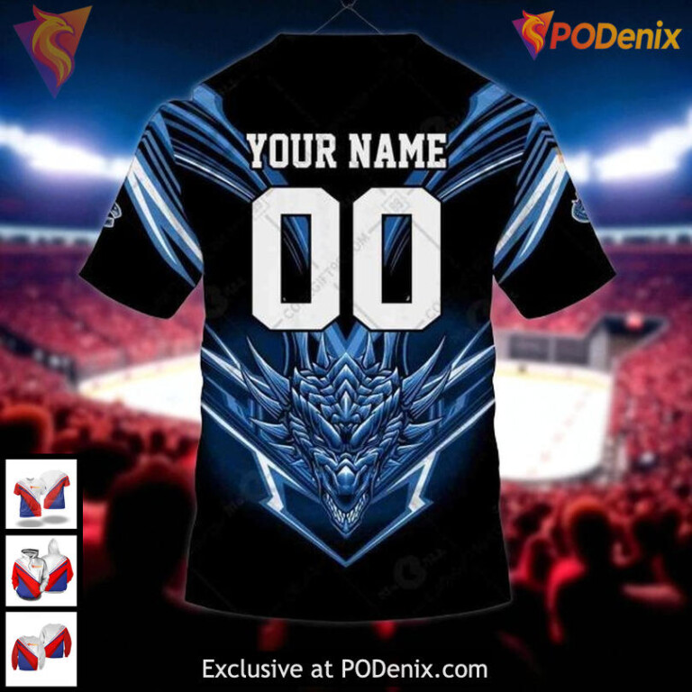 Youth Vancouver Canucks Hoodie 3D Custom Dragon Design NHL All Over Print - 3
