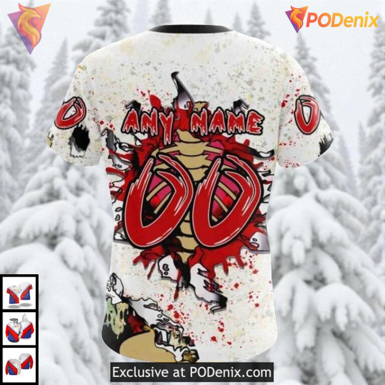 Zombie Halloween Costume Style Los Angeles Kings Hoodie NHL 3D - 3
