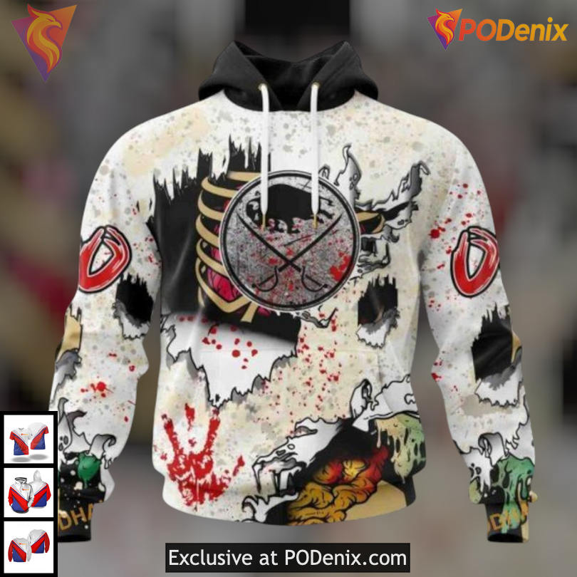 Zombie Halloween Costume Style Special Buffalo Sabres Hoodie 3D NHL Edition