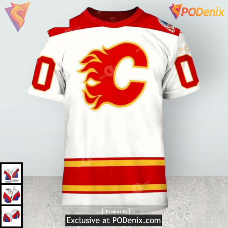 1981-1994 Vintage Home Retro Calgary Flames Kids Hoodie 3D Collection - 1