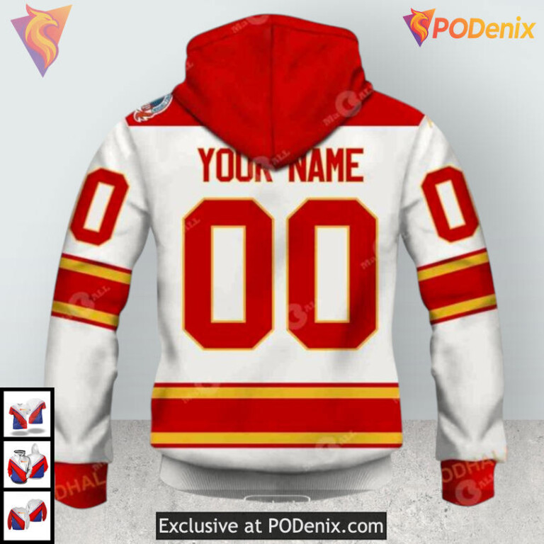 1981-1994 Vintage Home Retro Calgary Flames Kids Hoodie 3D Collection - 3