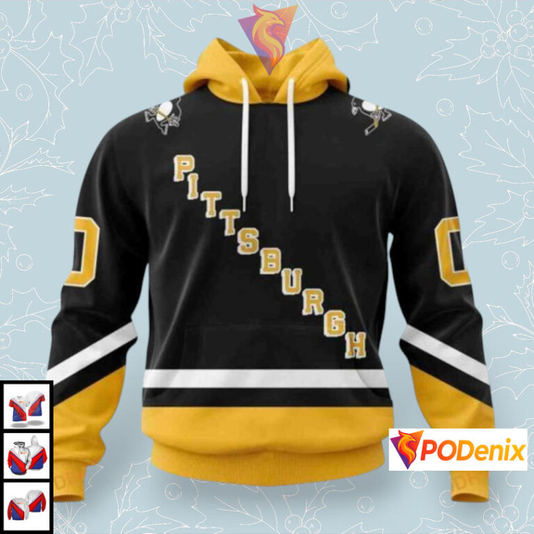 2025 Alternate Kit Edition Custom Pittsburgh Penguins 3D Hoodie NHL Design