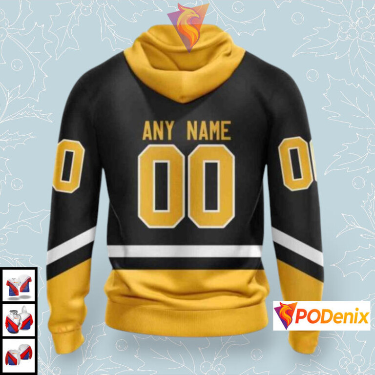 2025 Alternate Kit Edition Custom Pittsburgh Penguins 3D Hoodie NHL Design - 1
