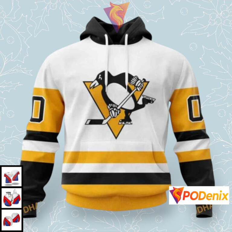 2025 Away Jersey Collection Custom Pittsburgh Penguins Hoodie 3D NHL Apparel