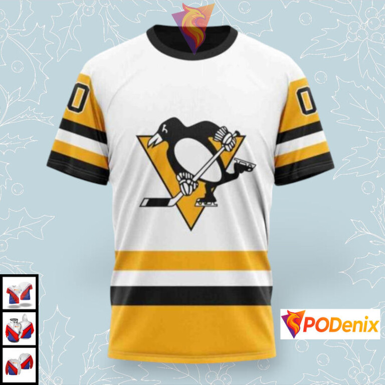 2025 Away Jersey Collection Custom Pittsburgh Penguins Hoodie 3D NHL Apparel - 2