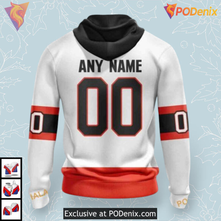 2025 Away Kits Edition NHL Ottawa Senators Hoodie 3D Custom - 1