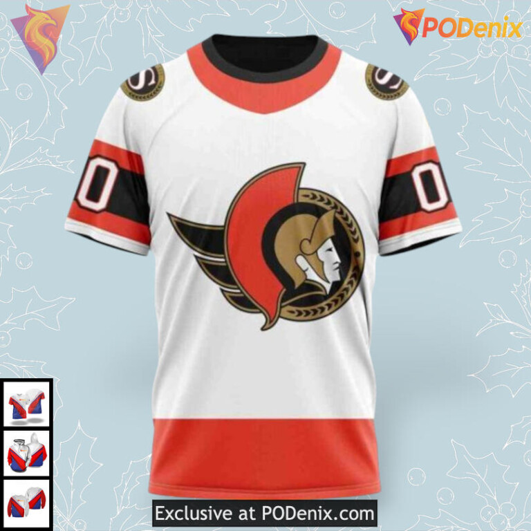 2025 Away Kits Edition NHL Ottawa Senators Hoodie 3D Custom - 2