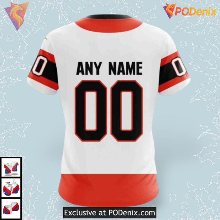 2025 Away Kits Edition NHL Ottawa Senators Hoodie 3D Custom - 3