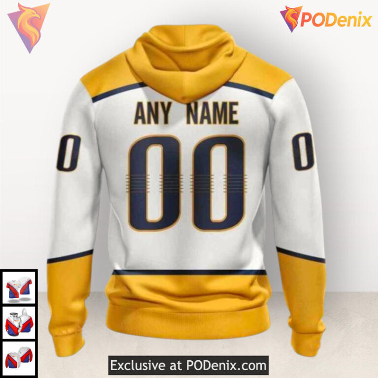 2025 Away Kits Tribute Nashville Predators Hoodie Custom 3D Apparel - 1
